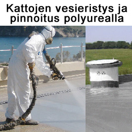 Kattojen
                  pinnoitus polyurealla